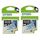 DYMO Authentic D1 Labels 1/2-Inch x 23-Foot Roll Black Print on White Self-Adhesive For LabelManager Label Makers 2-Pack