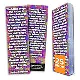 Children and Youth Bookmark, The Lord's Prayer, Matthew 6:9-13, Pack of 25, Handouts for Classroom, Sunday School, and Bible Study
