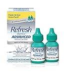 Refresh Optive Advanced Eye Drops, 0.33 Fl Oz (Twin Pack)