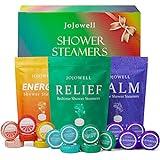 JoJowell Shower Steamers Aromatherapy - 18 Pack Shower Bombs Birthday Gifts for Women, Organic Essential Oils, Self Care, Stocking Stuffers for Adults, Christmas Gifts for Women, Men, Mom