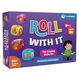 ThinkPsych Roll with It - CBT Coping Skills Kit - Anger Management - Stress Relief - Social Emotional Learning Toys & Anxiety Relief Tools for Kids - Ages 5-12 - Play Therapy & Calm Down Kit