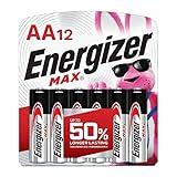 Energizer MAX AA Batteries (12 Pack), Double A Alkaline Batteries