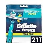 Sensor2 Plus Pivot Men's Disposable Razor, 21 Razors