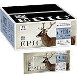 Epic Provisions Venison Sea Salt and Pepper Bars, Keto Friendly, Gluten Free, 12 ct