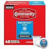 Community Coffee Breakfast Blend Medium Roast Single-Serve Keurig K-Cup Pods 48 Count (Pack of 1)