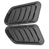Wakauto 2pcs Car Hood Vent Stickers Engine Cover Decoration Decals for Automotive Easy to Install Car Outlet Vent Accessories