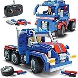 Top Race STEM Projects for Kids - Toys for Boys - Construction Toys for Kids - Ideal Gifts for Boys and Girls - Educational Toy Set - 2 in 1 Vehicle Building Kits - Remote Control Car Model Kits
