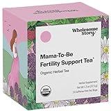 Organic Fertility Tea for Women w Red Raspberry Leaf, Cinnamon Bark, Spearmint & Nettle Leaf, Chamomile & Red Clover | 15 Pyramid Sachet