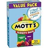 Mott's Fruit Flavored Snacks, Berry and Assorted Fruit, Gluten Free Snack, Value Pack, 22 Ct, 17.6 oz