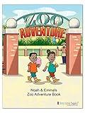 Personalized African American Children’s Zoo Adventure Book – Customize with Child’s Name, Hair Color, Gender, and Ethnicity | 28-Page 8.5” x 11” Paperback by First Time Books