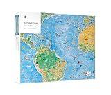 Pomegranate 1500-Piece Jigsaw Puzzle for Adults, World Map Puzzle, Anton Thomas Wild World, Matte Finish, Snug Fit