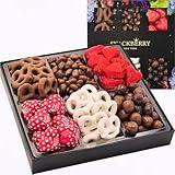 Valentine's Day Chocolate Gift Basket, Gourmet 6 Section Drawer Gift Box, Variety Snack Box Food Platter, Birthday Present Holiday Candy Gifts Idea Prime Delivery Him Her Men