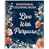 RYVE Christian Coloring Books for Adults and Teens with 40 Unique Designs - Devotional Coloring Book for Women and Men, Christian Gifts for Women, Spiral Bound, Gifts with Bible Verses
