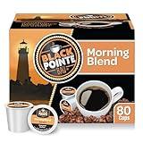 Black Pointe Bay Coffee Morning Blend, Light Roast, 80 Count, Single Serve Coffee Pods for Keurig K-Cup Brewers