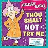 Aunty Acid 2026 Wall Calendar, 16-Month Humor & Comic Calendar, 12" x 12", Hanging Monthly Planner for Home or Office, Large Grids, Funny Cartoon Comics with Sept-Dec 2025 Bonus Months