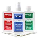 NOVUS-PK1-8 | Plastic Clean & Shine #1, Fine Scratch Remover #2, Heavy Scratch Remover #3 (8 Ounce, Polish Mates)