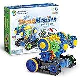 Learning Resources Gears! Gears! Gears! Treadmobiles Building Set, STEM Toys, Develops Early Engineering Skills, 108 Pieces, Ages 5+