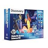 Discovery™ Galactic Space Science Kit – 61 Experiment STEM Lab for Kids| Astronomy & Chemistry Activity Set| Includes DIY Telescope, Crystals, Slime, Moon Rocks| Educational Learning Toy Gift| Ages 8+