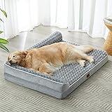 BFPETHOME Orthopedic Dog Beds for Large Dogs-Waterproof Sofa Dog Bed with Removable Washable Cover, Large Dog Bed with Waterproof Lining and Nonskid Bottom,Pet Bed for Large Dogs