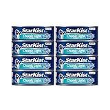 StarKist Chunk Light Tuna in Water, 5 oz (8 Pack) Canned Tuna Fish, Wild Caught, Gluten Free, Ready to Eat, Perfect for Salads, Keto Meals and Snacks, with 20g Protein & 90 Calories Per Serving