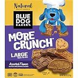 Blue Dog Bakery Natural Dog Treats, More Crunch Large, Assorted Flavors, 18oz Box, 1 Box