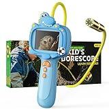 Kids Borescope Borescope Camera Toy with Light for Kids - STEM Science Educational Toy for 4 5 6 7 8 9 10 Years Old Boys Girls Birthday Gift, Snake Scope Camera for Outdoor Camping Nature Exploration