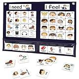 CHEFAN Feelings Chart, Calm Down Corner Supplies, Daycare Essentials, Social Emotional Learning Activities, Autism Learning Materials, ADHD Tools for Classroom Daycare & Home