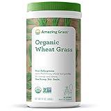 Amazing Grass Wheat Grass Powder: 100% Whole-Leaf Wheat Grass Powder for Energy, Detox & Immunity Support, Chlorophyll Providing Greens, 60 Servings