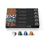 Nespresso Capsules Original Line Stocking Stuffers, Morning Lungo Blends Variety Pack, Mild to Medium to Dark Roast Coffee, 50-Count Coffee Pods