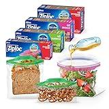 Ziploc Food Storage and Sandwich Bags Variety Pack, Stay Open Design with Stand-Up Bottom, Easy to Fill, 166 Bags Total