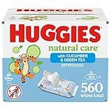 Huggies Natural Care Refreshing Baby Wipes, Hypoallergenic, Scented, 10 Flip-Top Packs (560 Wipes Total), Packaging May Vary