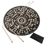 99.99% Copper Dowsing Rods - 2PCS Divining Rods+Dowsing Pendulum + Divination Mat- for Ghost Hunting Tools, Divining Water, Treasure, Buried Items Etc (A)