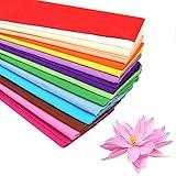 Premium Crepe Paper Party Streamers 21 Assorted Colors, Large 20 Inch X 3.2 Ft. Per Sheet DIY Crepe Paper Flowers Crafts Gift Wrapping Box Birthday Wedding Party Drop Decoration Supply (10)