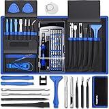 80 IN 1 Professional Computer Repair Tool Kit, Precision Screwdriver Set with 56 Bits, Magnetic Screwdriver Set for Laptop, PC, MacBook, Tablet, iPhone, PS4, Electronics, Gamer Tech Gifts for Men