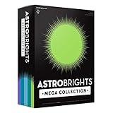 Astrobrights Mega Collection, Colored Paper,"Frosty" 5-Color Assortment, 625 Sheets, 24 lb/89 gsm, 8.5" x 11" - MORE SHEETS! (91686), Assorted