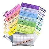 Cash Envelope System-Budget Envelopes-Budget Keeper-12 Assorted Colors-Tear and Water Resistant-12 Expense Ledgers, Pen, Zipper Case Included