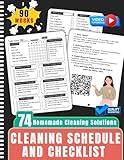 Cleaning Schedule and Checklist: The 120 Days Guide for Daily, Weekly and Monthly Cleaning Schedule Planner for Every Corner of Your Home | Cleaning ... Notebook for a Beautifully Organized Home