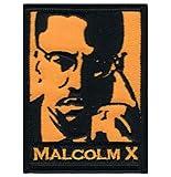 Malcolm X Iron On Applique Patch - Human Rights, Civil Liberties, Activism 3" - Perfect for Hats, Shirts, Shoes, Jeans, Bags, Sewing Decorating DIY Craft