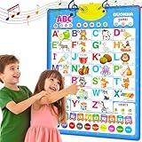 QUOKKA Educational Toys for Kids 5-7 Year Old - Vertical ABC Learning Wall Chart for Toddlers Age 3 4 6+ - Interactive Speech Therapy Poster Boy Girl - Autism Puzzle Game 8-10-12