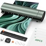 Laminator Machine 13 Inch Cold Thermal Laminate Machine for A3/A4/A5/A6, 60s Warm-up Lamination Machine 11x17 with 30 Laminating Sheets, 9 in 1 Personal Laminating Machine for Home Office School