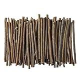 LAZACA 120Pcs Craft Sticks, Wood Sticks for Crafting Twigs Crafts Log Toy DIY Photo Props Rustic Decorations Ornaments 10cm 0.3-0.5cm