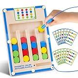 Kids Montessori Magnetic Wooden Toys: 3 4 5 6 7 Year Old Birthday Gift for Boys Girls Age 4-7 Preschool Educational Learning Activities Toy Sensory Autistic Puzzle Maze Game Present for Toddlers