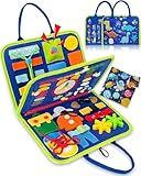 Exorany Busy Board Montessori Toys for 1 2 3 4 Year Old Boys & Girls Birthday Gifts, Sensory Toys for Toddlers 1-3, Educational Travel Toys, Preschool Activities for Learning Fine Motor Skills