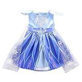 Dressy Daisy Baby Girl Snow Queen Dress up Costume Birthday Party Dress Outfit 12-24 Months Blue 267