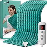 Electric Heating Pad – Alleviates Back, Neck & Shoulder Pain | Moist & Dry Heat Options | Auto Shut Off | Gifts for Women, Mom, Wife, Men and Parents – Mothers Day, Christmas and Everyday Use