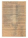 Lunch Money Realistic Historical Constitution of the United States Copy Reproduction American Antique Patriotic USA America History - Print, Poster, Art - Costume Prop