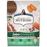 Nutrish Rachael Ray Indoor Complete Premium Natural Dry Cat Food with Added Vitamins, Minerals & Other Nutrients, Chicken with Lentils & Salmon Recipe, 6 Pounds (Packaging May Vary)