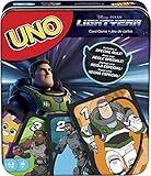 Mattel Games UNO Disney and Pixar Lightyear Card Game in Collectible Storage Tin, Movie-Themed Deck for Kids, Adults, Families & Parties, 2 to 10 Players