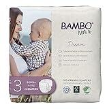 Bambo Nature Hypoallergenic Dream Baby Diapers, Premium Eco-Labeled Sustainable Diapers, Enhanced Leakage Protection, Totally Chlorine-free, Skin Friendly, and Super Absorbent - Size 3 (87 Count)