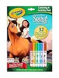 Crayola Spirit Coloring Book with Activities, 32 Coloring Pages & 7 Markers, Gift for Kids, Multi